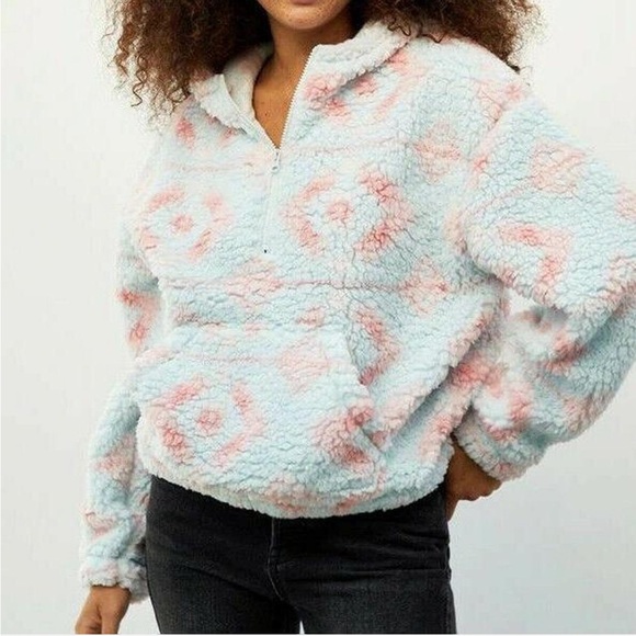 PacSun Sheree Sherpa & No Boundries Purple Sherpa half zip bundle 🩵💜💕 - Picture 10 of 10